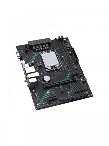 Maxsun H610M 666 WiFi ARGB 3200MHz VGA HDMI M.2 mATX DDR4 1700 Pin Anakart