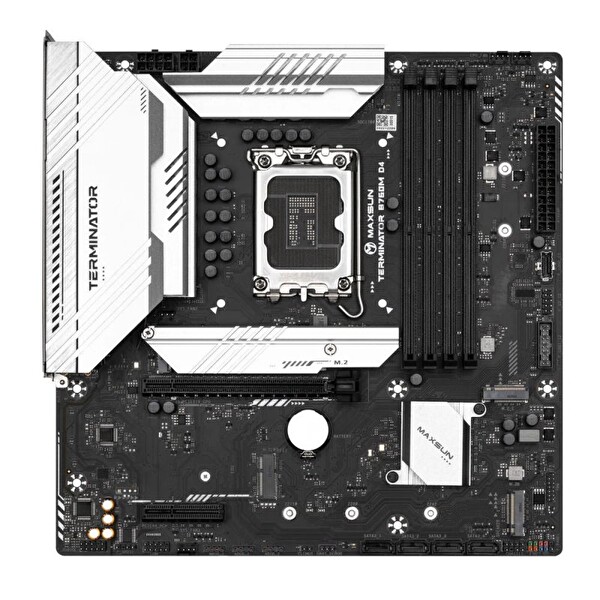Maxsun Terminator B760M DDR4 5333MHz OC mATX LGA1700 M.2 HDMI DP Anakart
