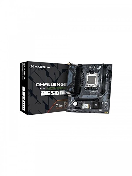 Maxsun Challenger B650M V2 DDR5 6000MHz OC mATX AM5 M.2 HDMI VGA Anakart