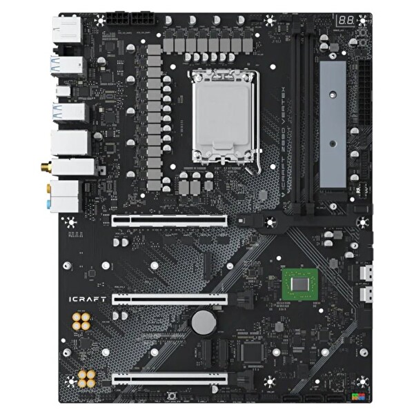 Maxsun İcraft Z890 Vertex WiFi ATX Anakart DDR5 9200MHz OC M.2 HDMI DP LGA1851