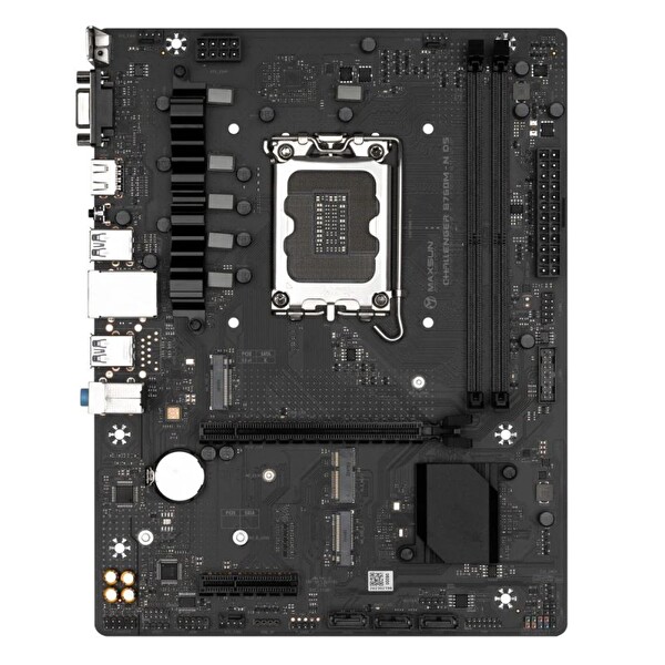 MAXSUN Challenger B760M-F 4266(OC) VGA HDMI M.2 mATX DDR4 1700 Pin Anakart