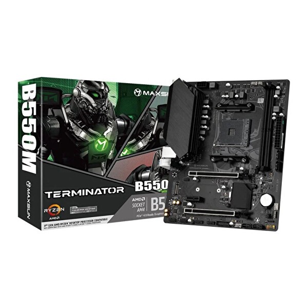 Maxsun Terminator B760M D4 5333(OC) DP HDMI M.2 mATX DDR4 1700 Pin Anakart