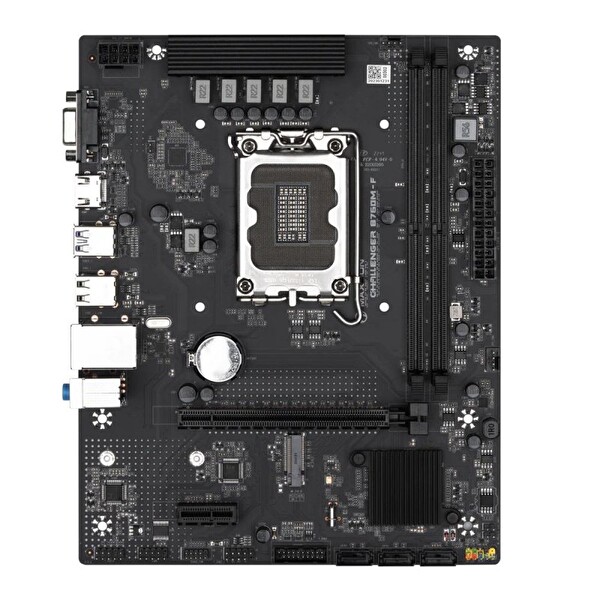 Maxsun Challenger B760M-F 4266(OC) VGA HDMI M.2 mATX DDR4 1700 Pin Anakart