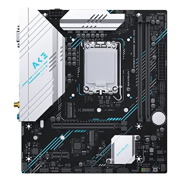 Maxsun B760M Gaming WiFi Ace 6400(OC) DP HDMI M.2 mATX DDR5 1700Pin Anakart