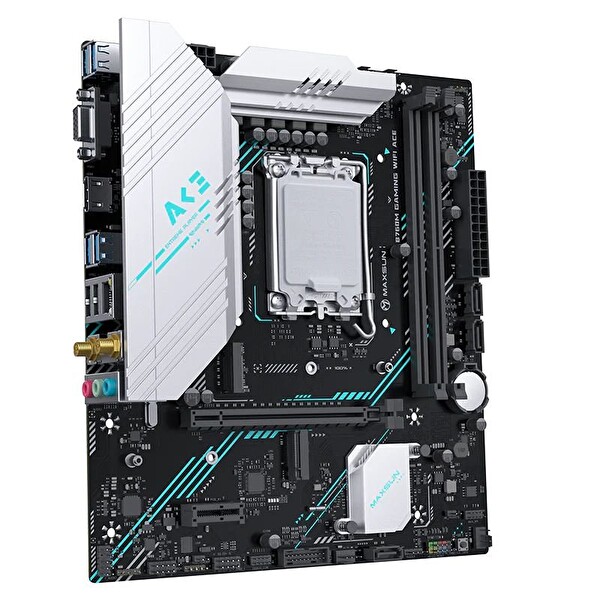 Maxsun B760M Gaming WiFi Ace 6400(OC) DP HDMI M.2 mATX DDR5 1700Pin Anakart
