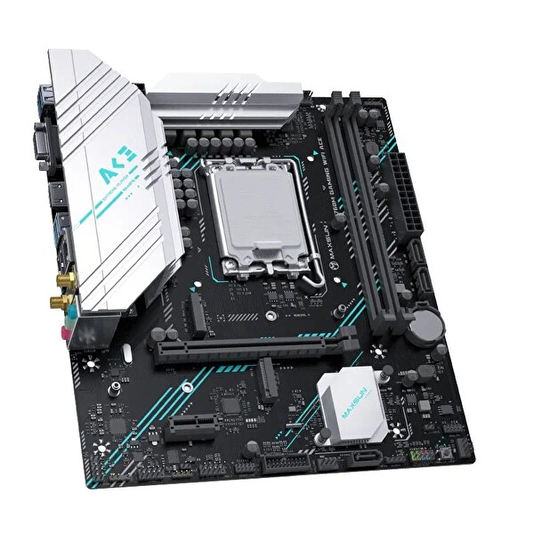 Maxsun B760M Gaming WiFi Ace 6400(OC) DP HDMI M.2 mATX DDR5 1700Pin Anakart