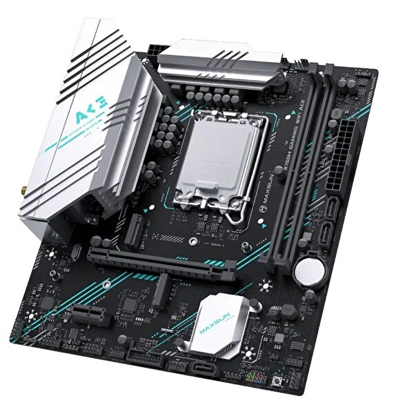 Maxsun B760M Gaming WiFi Ace 6400(OC) DP HDMI M.2 mATX DDR5 1700Pin Anakart