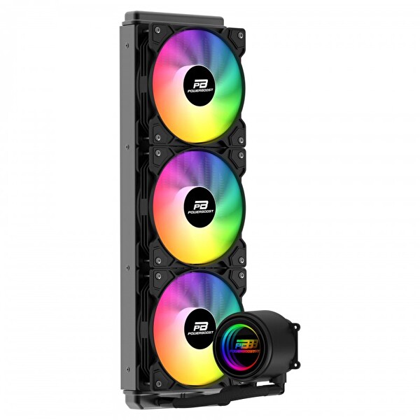 Power Boost Circle 360B Rainbow Sıvı Soğutma İşlemci Soğutucusu