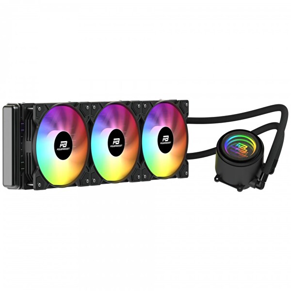 Power Boost Circle 360B Rainbow Sıvı Soğutma İşlemci Soğutucusu
