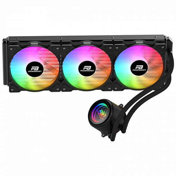 Power Boost Circle 360B Rainbow Sıvı Soğutma İşlemci Soğutucusu