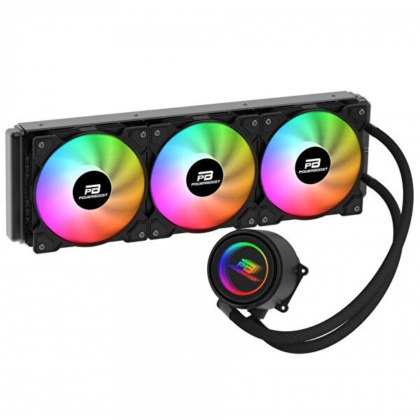 Power Boost Circle 360B Rainbow Sıvı Soğutma İşlemci Soğutucusu