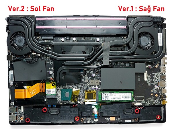 İnfostar MSI GL65 9SD ile Uyumlu Sol Fan V2