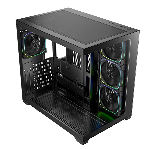 BitFenix ZAAH 4ARGB Siyah 750W 80+ Bronze GEN5 Mid Tower Akvaryum Bilgisayar Kasası