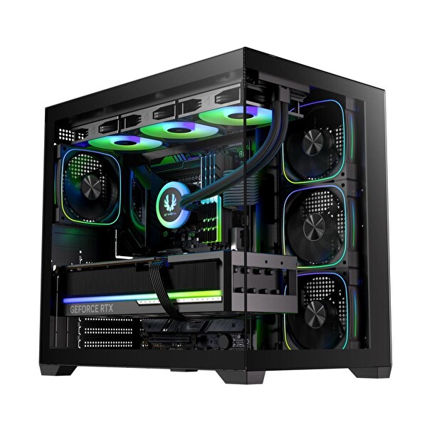 BitFenix ZAAH 4ARGB Siyah 750W 80+ Bronze GEN5 Mid Tower Akvaryum Bilgisayar Kasası