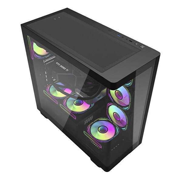 Aigo DS900G Siyah 750W 80+ Bronze ARGB Mid Tower Bilgisayar Kasası