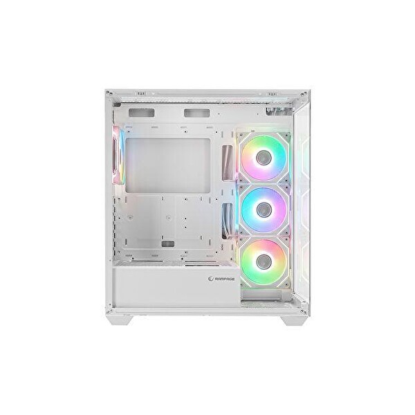 Rampage Hydra V4 750W 80+ Bronze RGB ATX Beyaz Gaming Bilgisayar Kasası