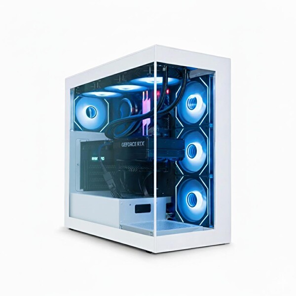 Aigo DS900 Beyaz 850W 80+ Bronze ARGB Mid Tower Bilgisayar Kasası