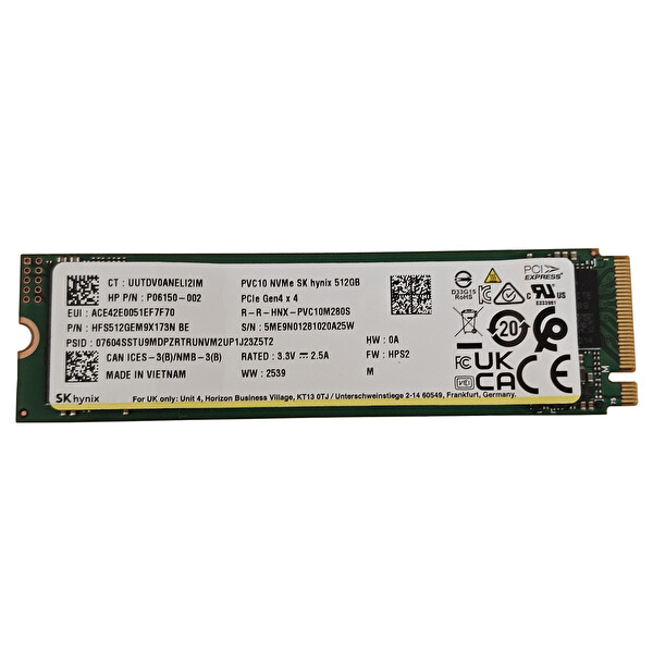 SK Hynix PVC10 512 GB M.2 2280 PCIe Gen4x4 NVMe SSD