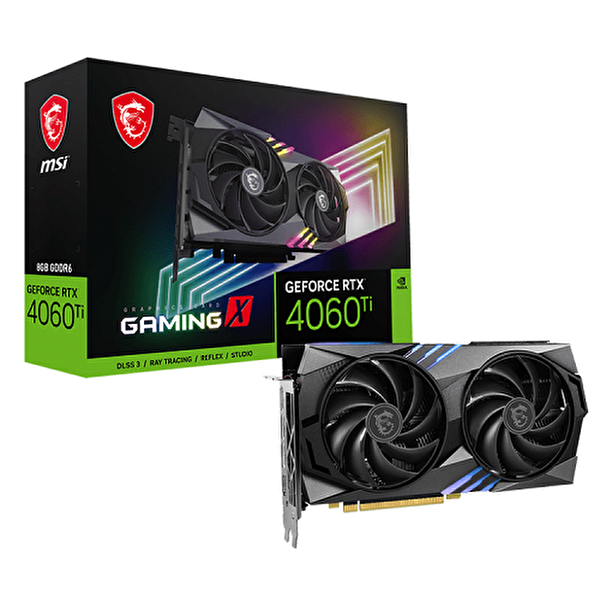 MSI GeForce RTX 4060 Ti Gaming X 8GB GDDR6 128 Bit DLSS 3 DX12 Oyuncu Ekran Kartı