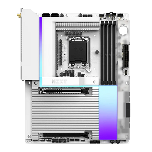 Nzxt N9 Z890 8000MHz(OC) DDR5 Soket LGA 1851 M.2 WiFi7 HDMI RGB Beyaz ATX Anakart