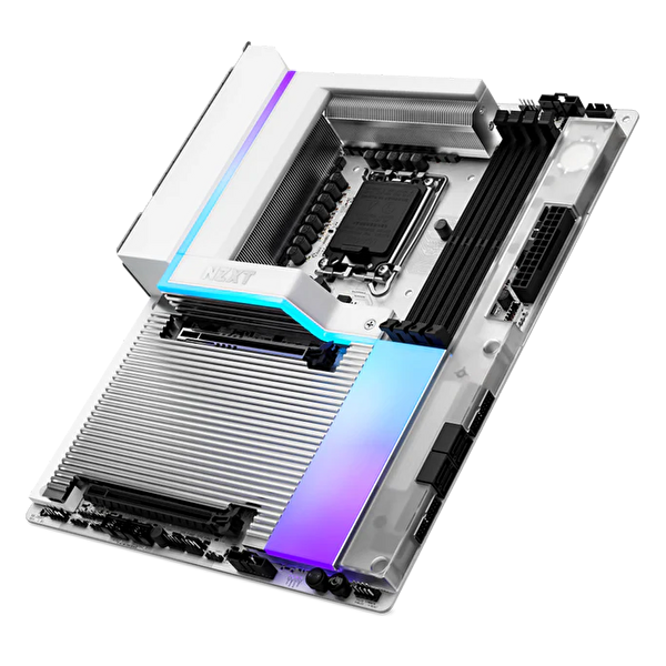 Nzxt N9 Z890 8000MHz(OC) DDR5 Soket LGA 1851 M.2 WiFi7 HDMI RGB Beyaz ATX Anakart