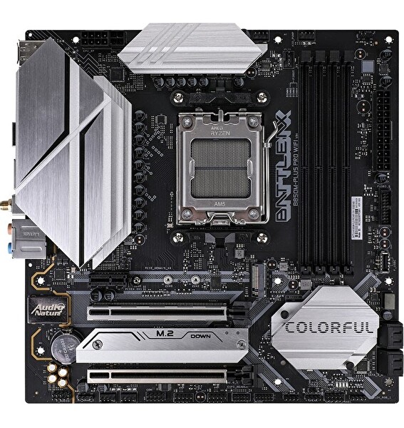 Colorful Battle-AX B850M-PLUS Pro WiFi V14 DDR5 7600 MHz mATX AM5 Gaming Anakart