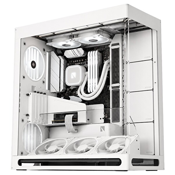 Havn HS 420 VGPU Edition White Temperli Cam USB 3.2 Mid Tower ATX Gaming Bilgisayar Kasası