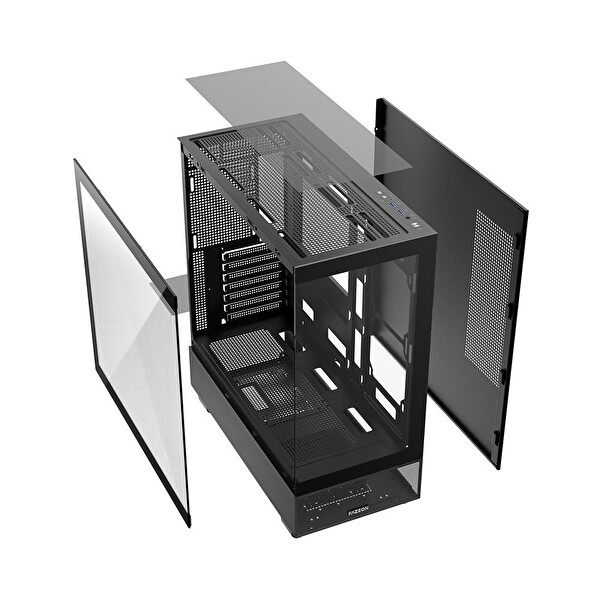 Fazeon F17 F17A750BBQ ARGB Fanlı Siyah 750 W ATX Oyuncu Kasası