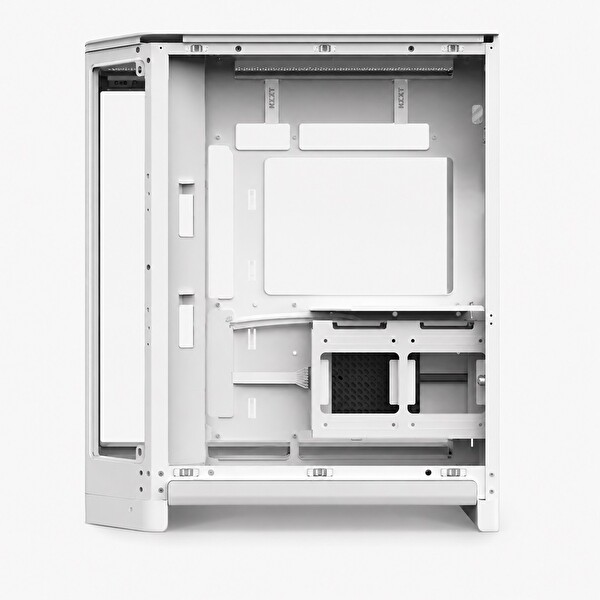 Nzxt H6 RGB+ (2026) CC-H62FW-P1 Beyaz Kompakt Çift Bölmeli Temperli Cam USB 3.0 ATX Mid Tower Kasa