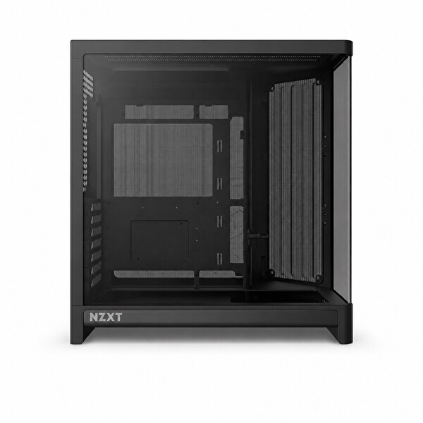 Nzxt H6 RGB+ (2026) CC-H62FB-P1 Siyah Kompakt Çift Bölmeli Temperli Cam USB 3.0 ATX Mid Tower Kasa