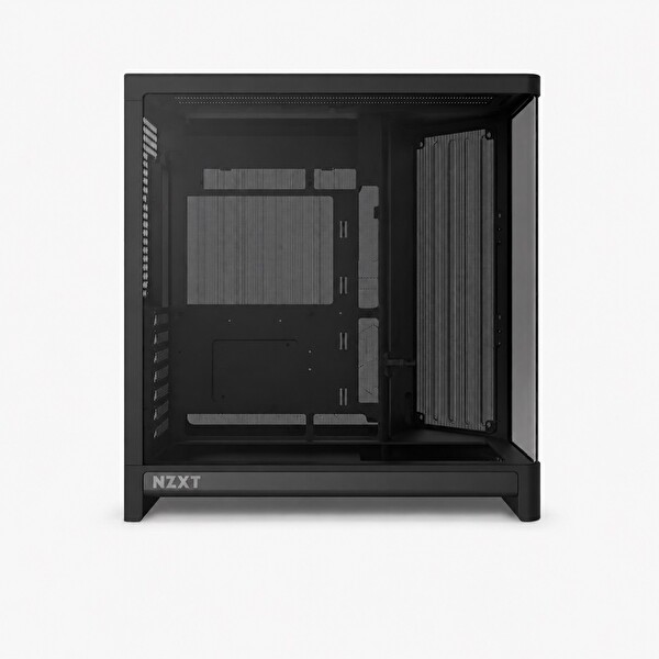 Nzxt H6 (2026) CC-H62FB-01 Siyah Kompakt Çift Bölmeli Temperli Cam USB 3.0 ATX Mid Tower Kasa
