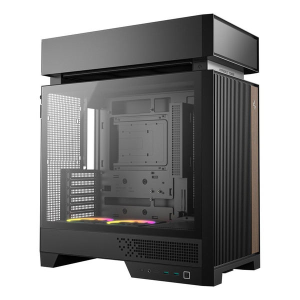 DeepCool CL660 Mid Tower ATX Temperli Cam Type-C Siyah Bölmeli Oyuncu Bilgisayar Kasası