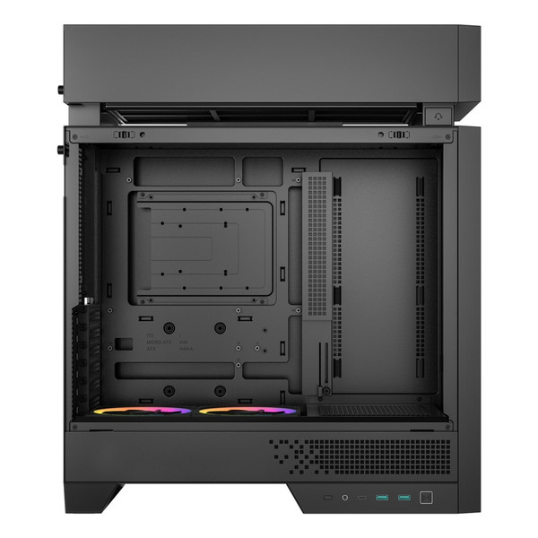 DeepCool CL660 Mid Tower ATX Temperli Cam Type-C Siyah Bölmeli Oyuncu Bilgisayar Kasası