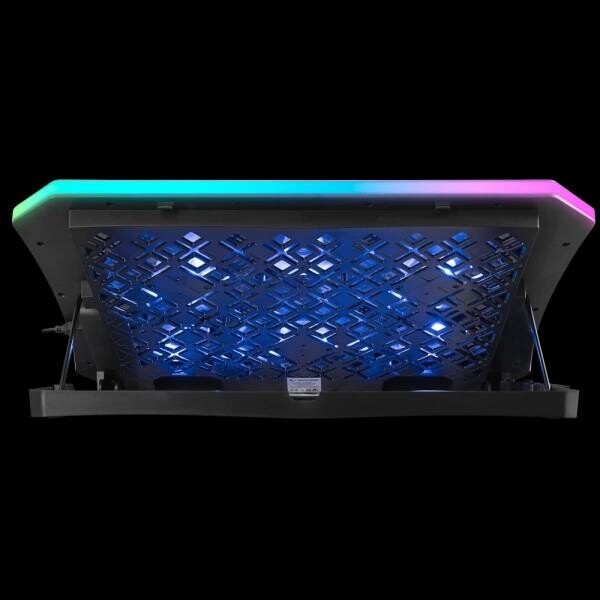 Rampage AD-RC34 Metafor 6 Fanlı RGB Işıklı 10-19 Siyah Notebook Soğutucu Stand