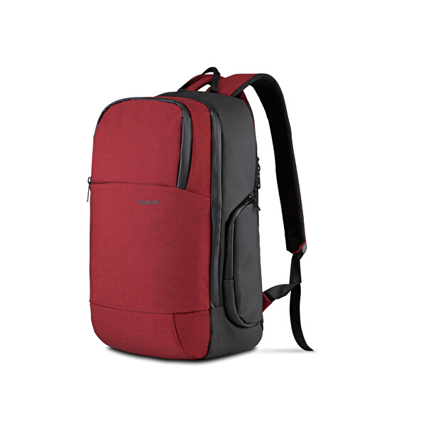 Classone BP-IT805 Parma Serisi Wtxpro Su Geçirmez Kumaş 15.6” Bordo Laptop Sırt Çantası
