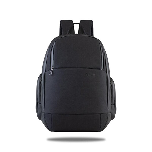 Classone BP-IT800 Parma Serisi Wtxpro Su Geçirmez Kumaş 15.6” Siyah Laptop Sırt Çantası