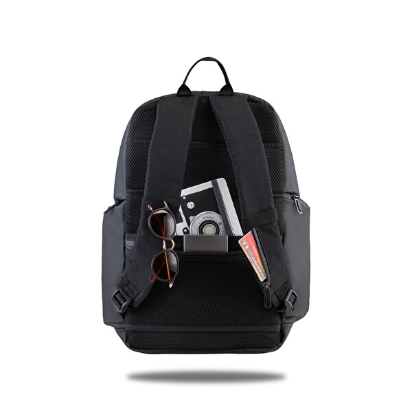 Classone BP-IT800 Parma Serisi Wtxpro Su Geçirmez Kumaş 15.6” Siyah Laptop Sırt Çantası