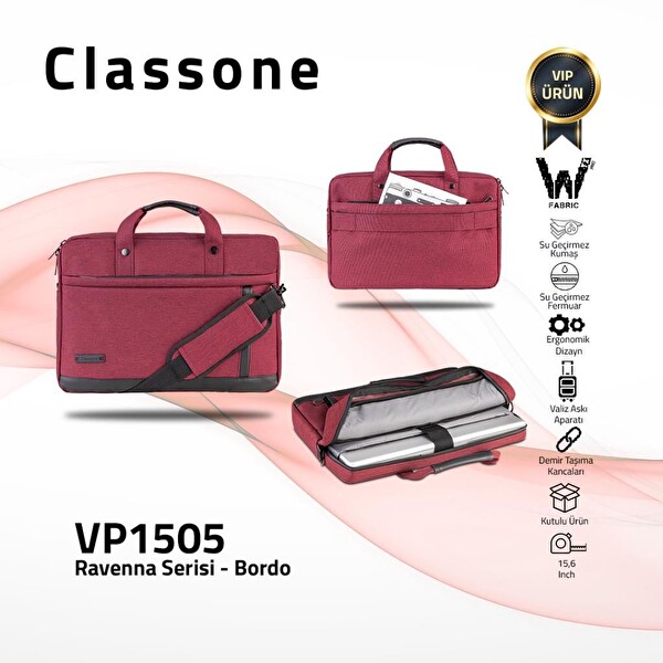 Classone Ravenna VP1505 WTX Pro Su Geçirmez Kumaş 15.6