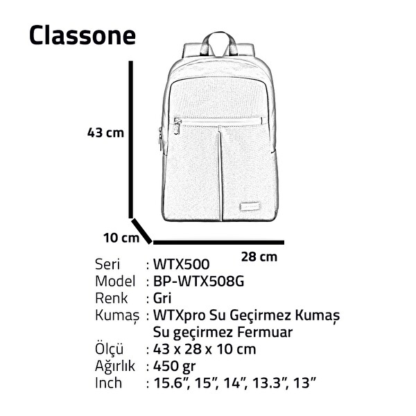Classone BP-WT508G 15,6
