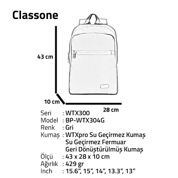 Classone BP-WTX304G 15.6