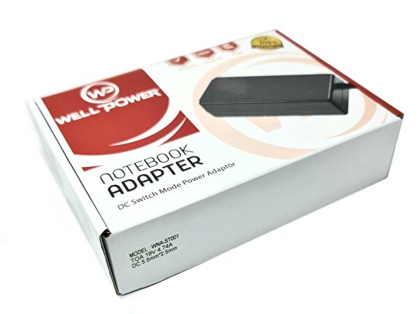 WellPower 19 V 4.74 A 5.5x2.5 MM Jak Fişli Laptop Adaptör