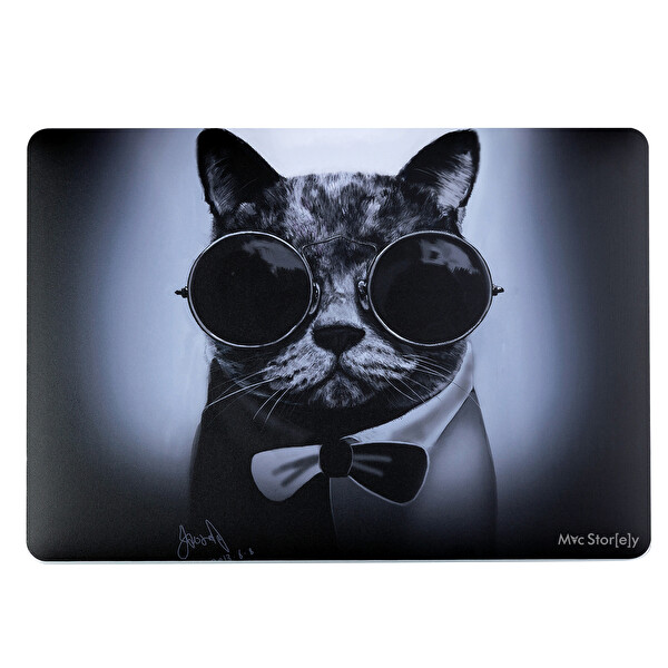 McStorey MacBook Pro M1 M2 A2338 Uyumlu Siyah Laptop Sticker Koruyucu Kaplama CAT01NL