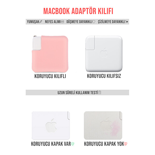 McStorey MacBook Air Magsafe USB-C 29W-30W-35W Uyumlu Silikon Şarj Aleti Kılıfı