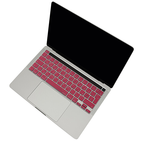 McStorey MacBook Pro 13 A2338 A2289 A2251 A2141 Uyumlu M1 M2 UK Arapça Baskı Açık Pembe Klavye Kılıfı 5