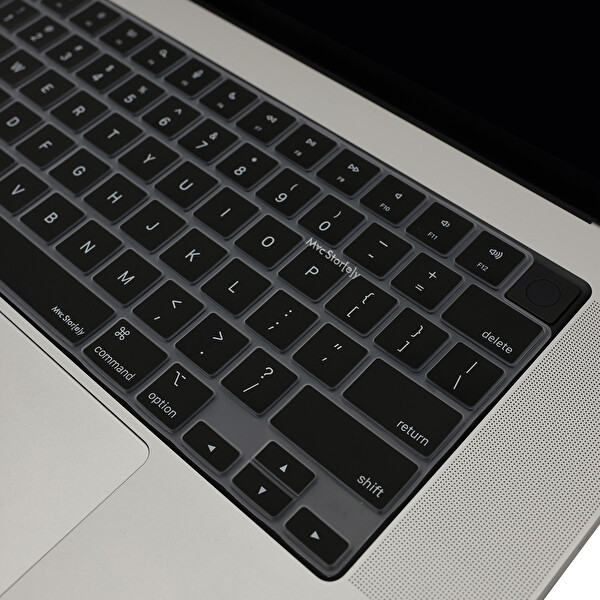 McStorey MacBook Air Pro 15 M1 M3 A2681 A2941 A2442 A2485 A2992 A2991 Uyumlu USABD İngilizce Siyah Klavye Kılıfı 2