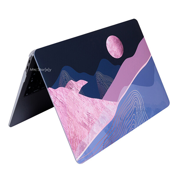 SyncCase Huawei Matebook D14 (2019-2020-2021-2022 Yılı) ile Uyumlu Koruyucu Wavelayers01NL Pembe