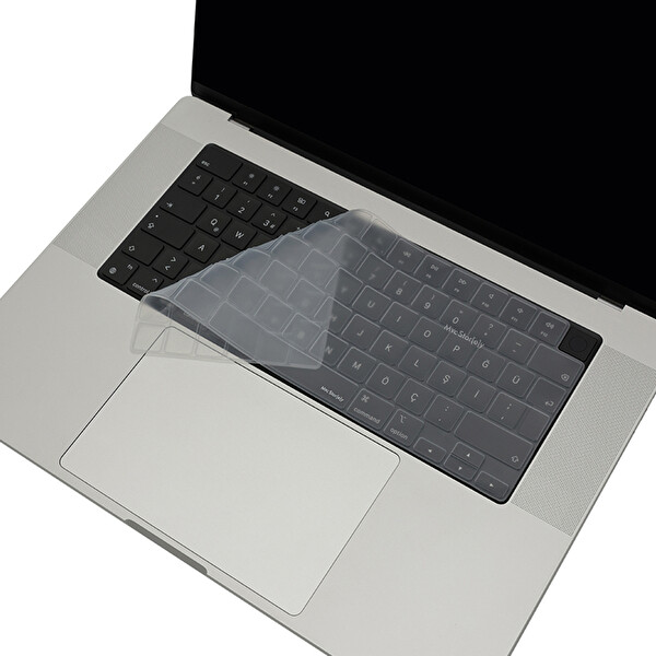 McStorey MacBook Air Pro 15 M1 M3 A2681 A2941 A2442 A2485 A2992 A2991 Uyumlu USABD İngilizce Şeffaf Klavye Kılıfı