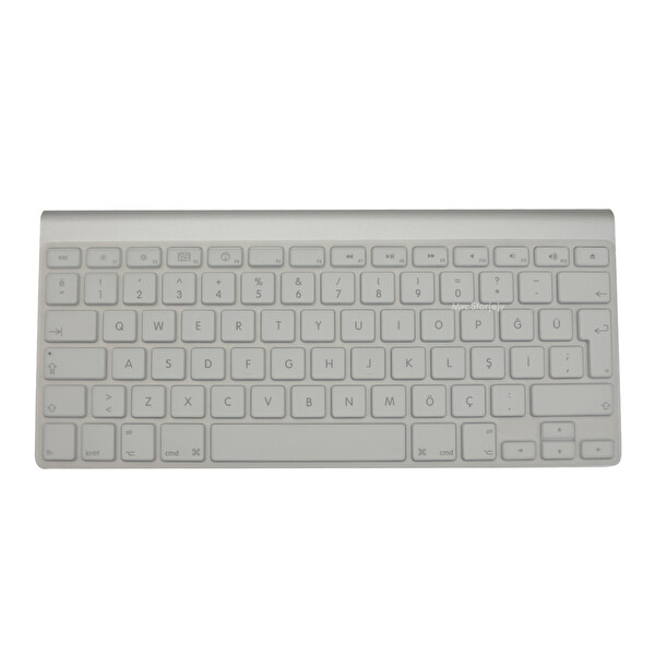 McStorey Apple Magic Keyboard-1 A1314 Uyumlu Türkçe Q Baskı Silikon Şeffaf Klavye Kılıfı