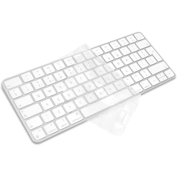 McStorey Apple Magic Keyboard 3 A2449 A2450 Uyumlu Silikon Şeffaf Klavye Kılıfı