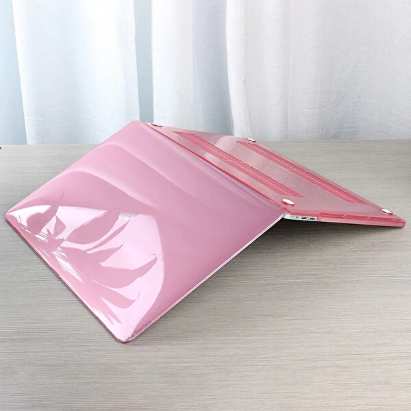 McStorey MacBook Air A1369 A1466 Uyumlu 2017 Yılı Öncesi Kristal Pembe Laptop Koruyucu Kılıf 5